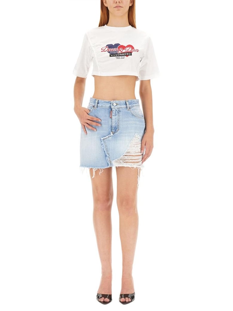 cropped fit t shirt by Selfnex