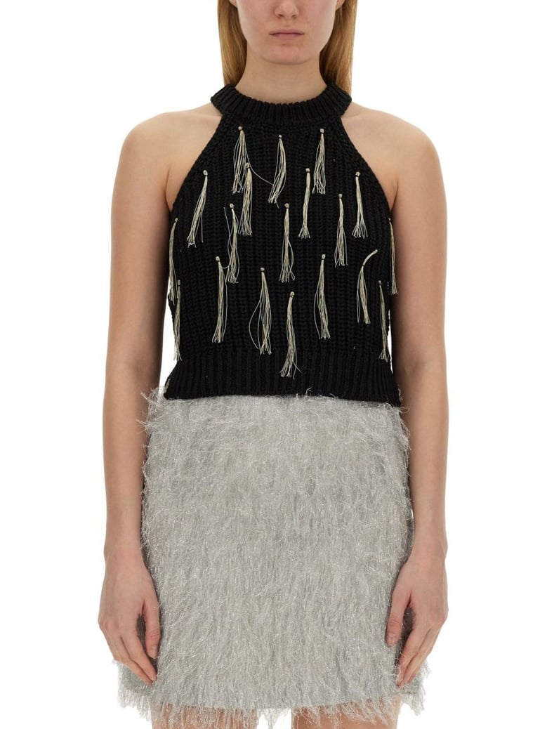 top with fringe by Selfnex