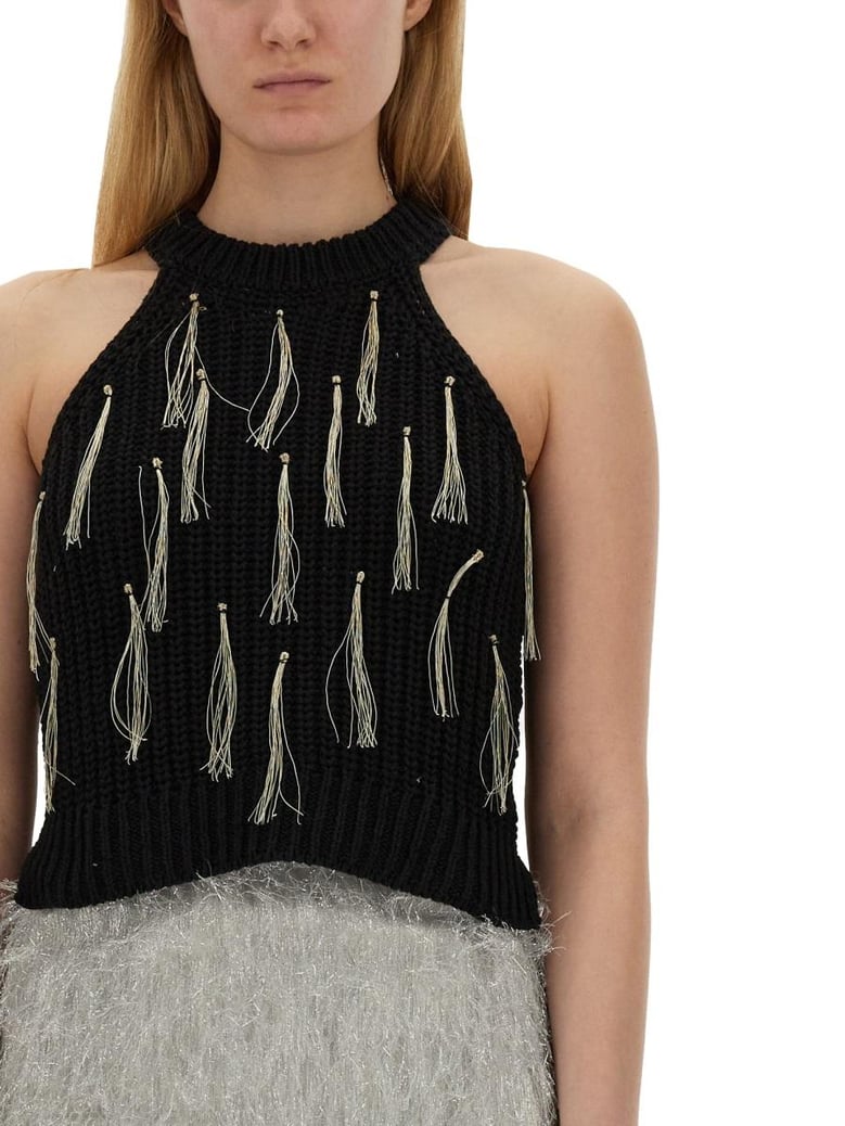 top with fringe by Selfnex