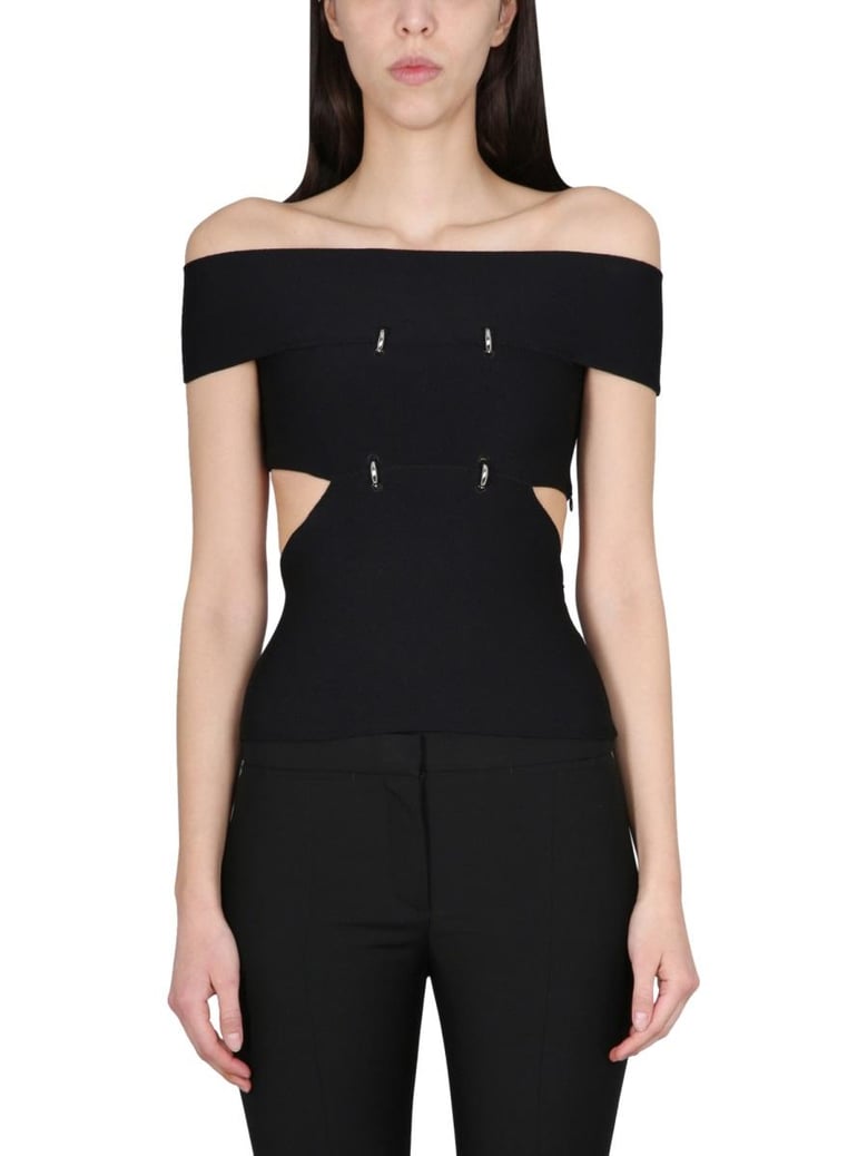 top with cut out details by Selfnex