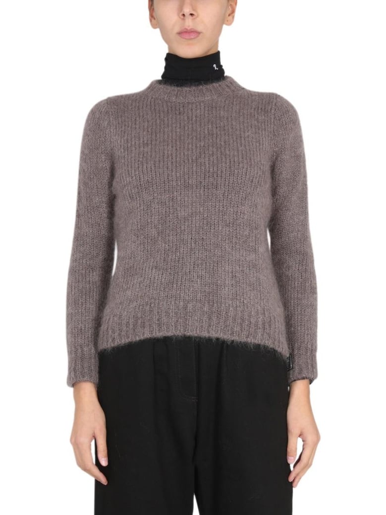 mohair crewneck sweater by Selfnex