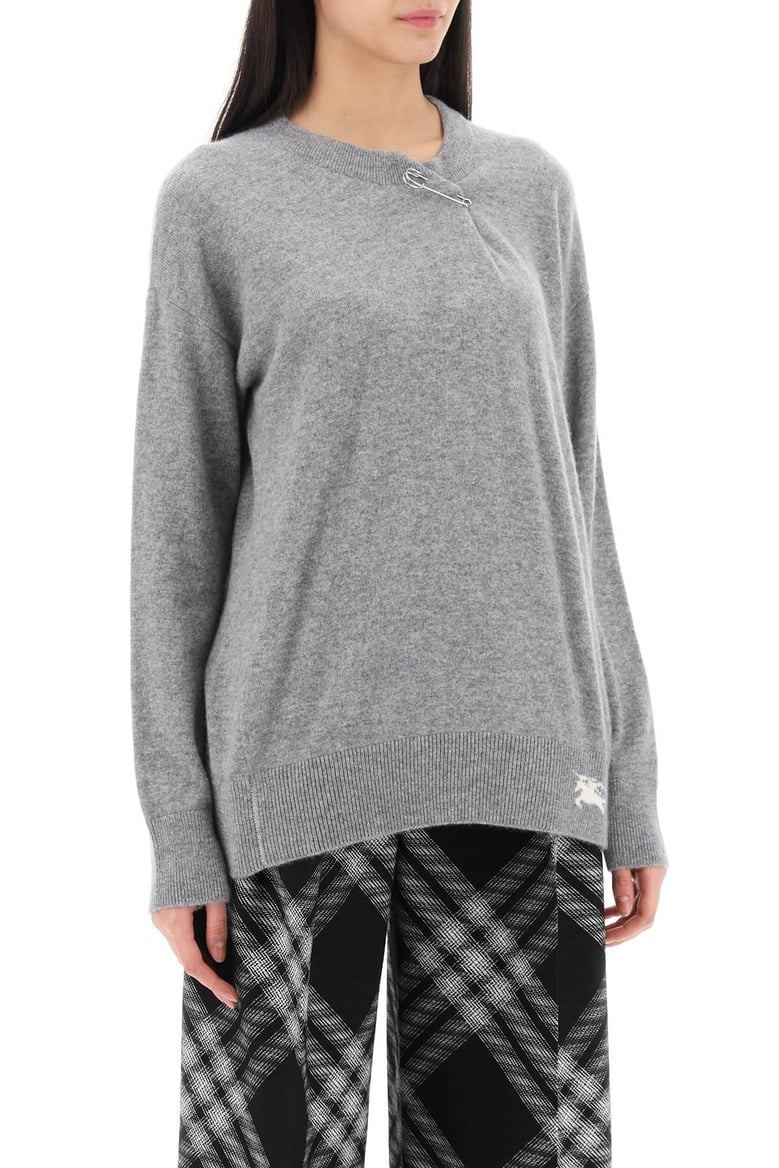 cashmere sweater with kilt pin by Selfnex