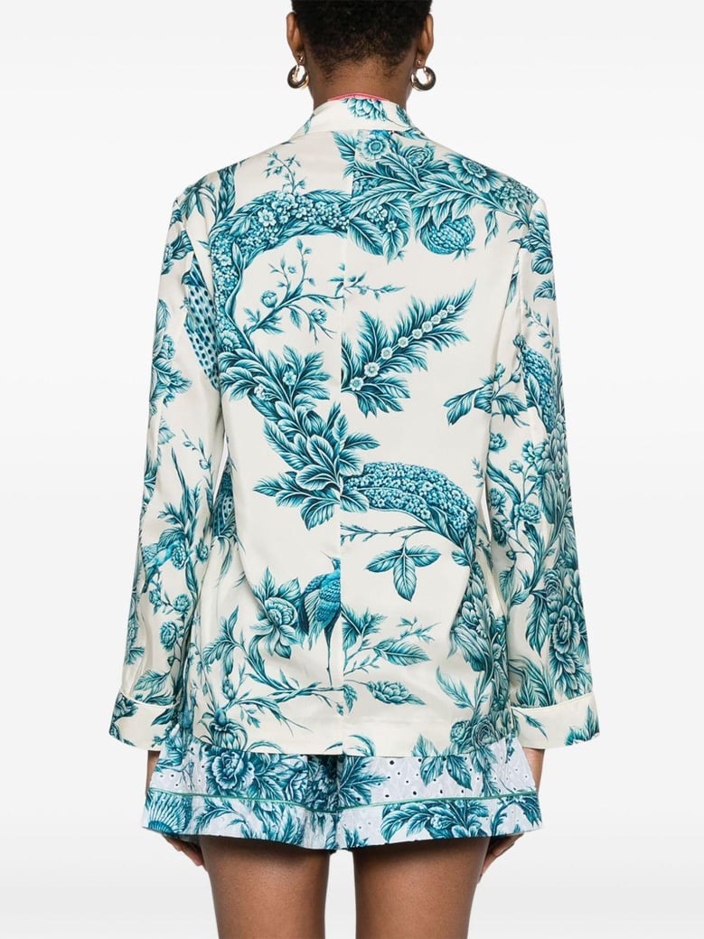 printed silk shirt by Selfnex