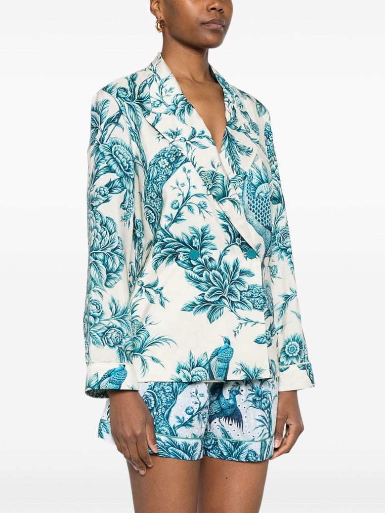 printed silk shirt by Selfnex