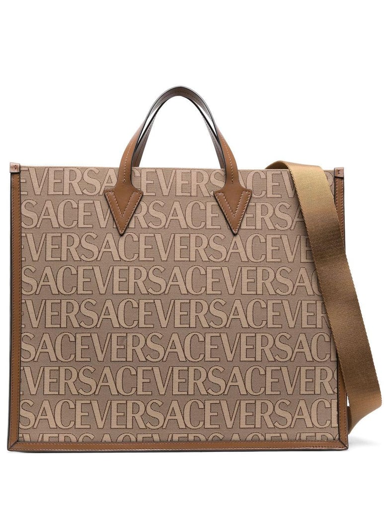 shopper bag with allover logo by Selfnex