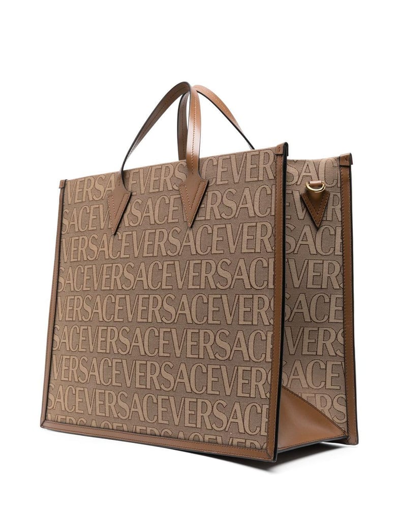 shopper bag with allover logo by Selfnex