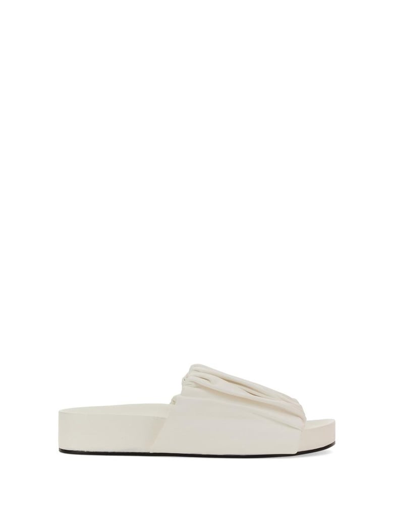 low leather sandals by Selfnex