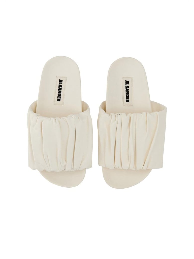 low leather sandals by Selfnex
