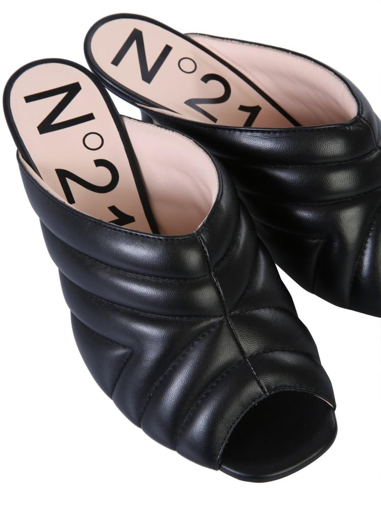 chevron pattern mules by Selfnex