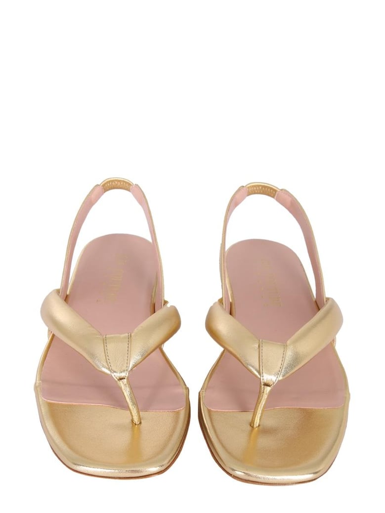 leather slingback sandals by Selfnex