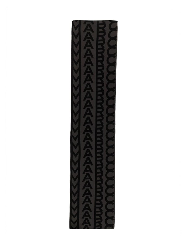 the monogram knit scarf by Selfnex