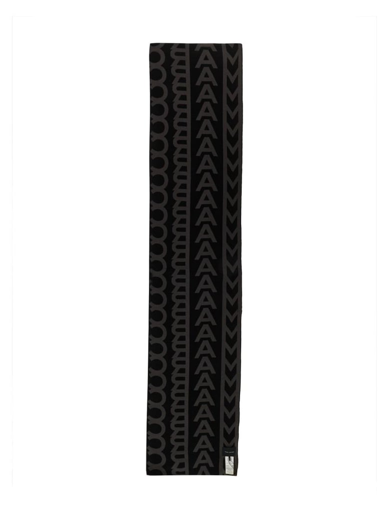 the monogram knit scarf by Selfnex