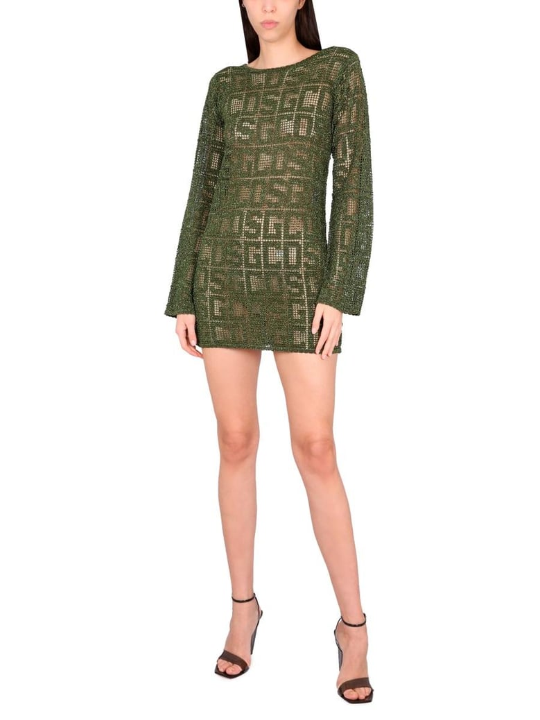 monogram macrame dress by Selfnex