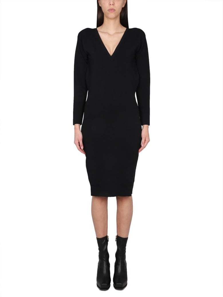 v-neck dress by Selfnex