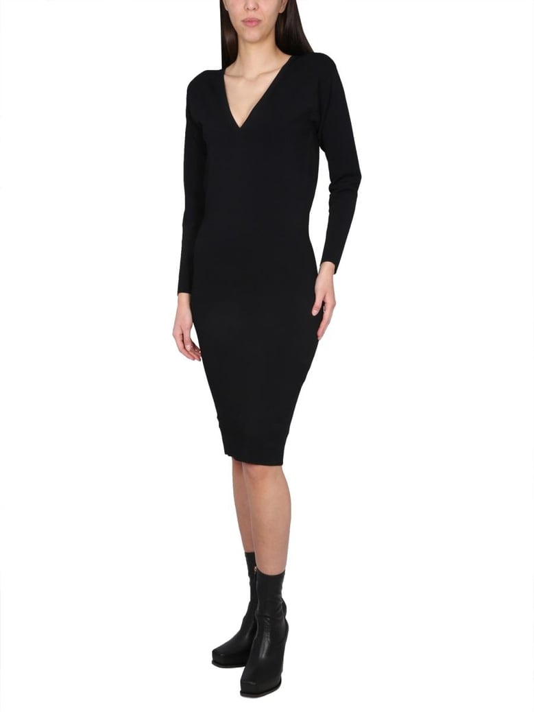 v-neck dress by Selfnex
