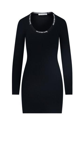 jacquard logo dress by Selfnex