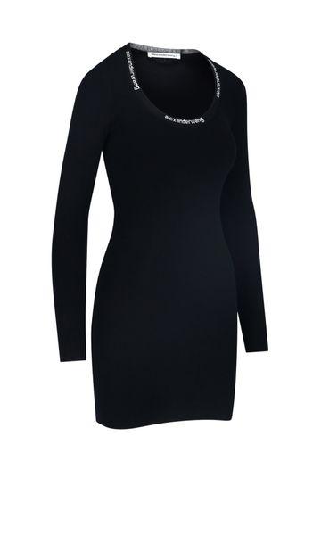 jacquard logo dress by Selfnex