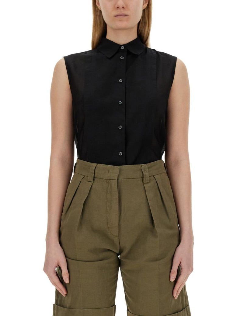 silk blend shirt by Selfnex