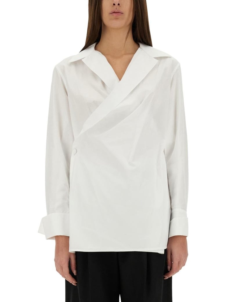 wrap-around shirt by Selfnex