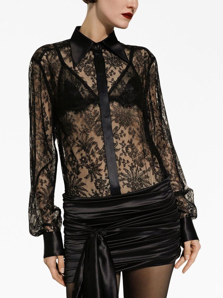 chantilly lace shirt by Selfnex