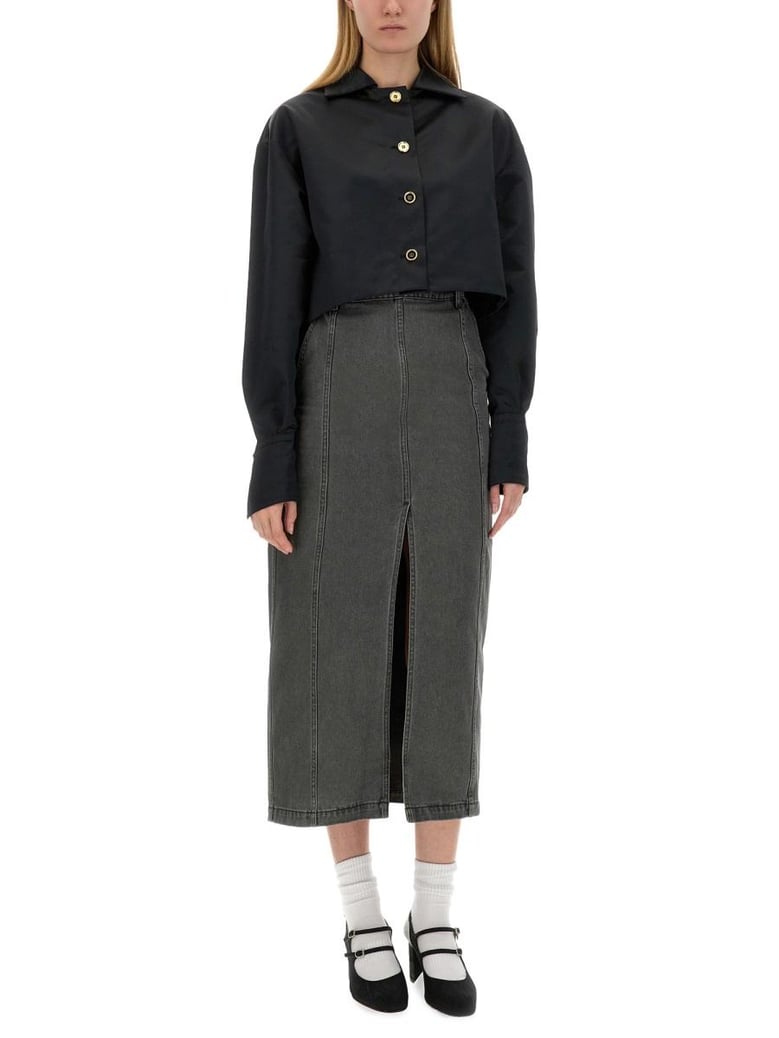 cropped fit jacket by Selfnex