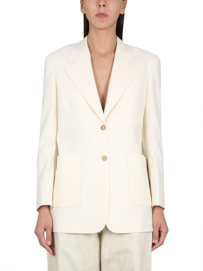 blazer with knit detail by Selfnex