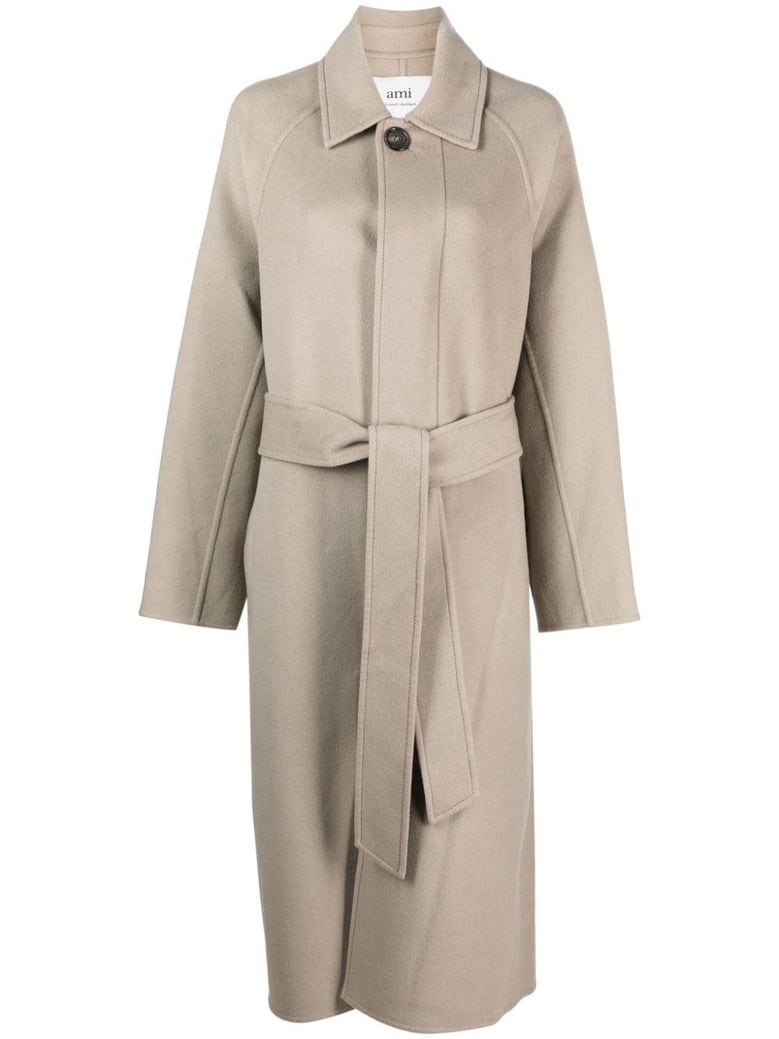 belted coat by Selfnex