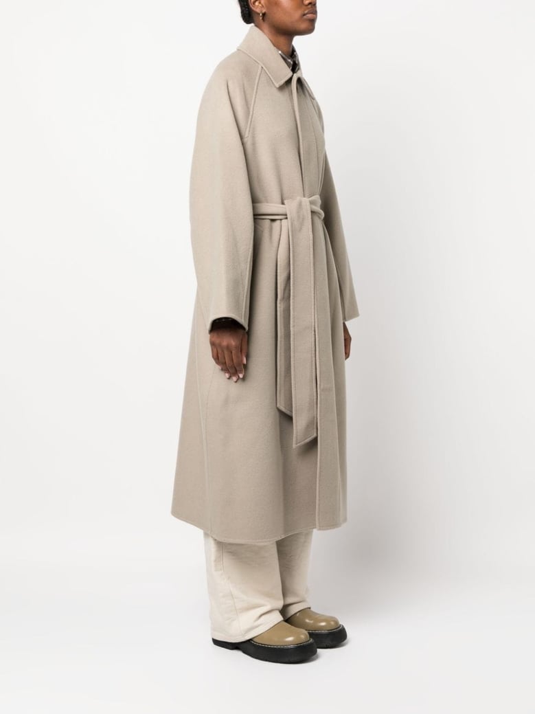 belted coat by Selfnex