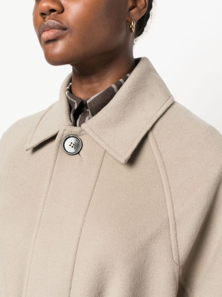 belted coat by Selfnex