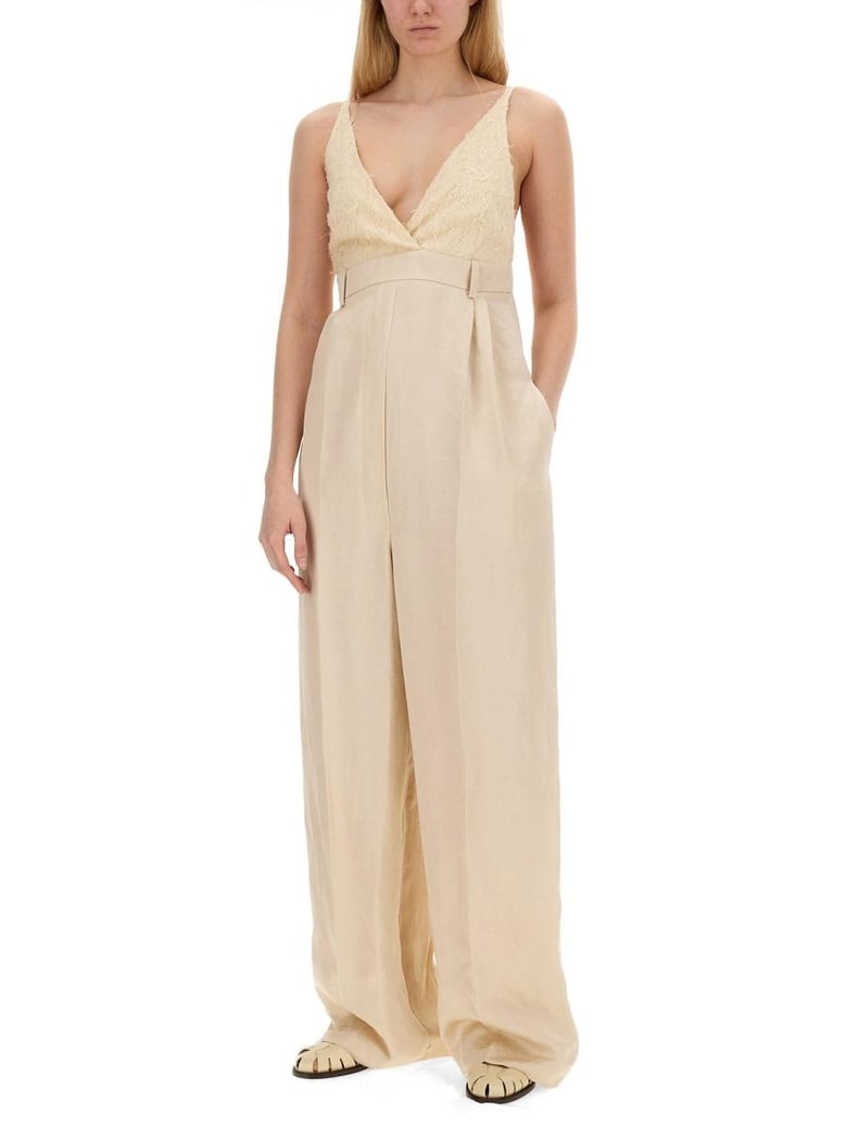 malfile satin jumpsuit by Selfnex