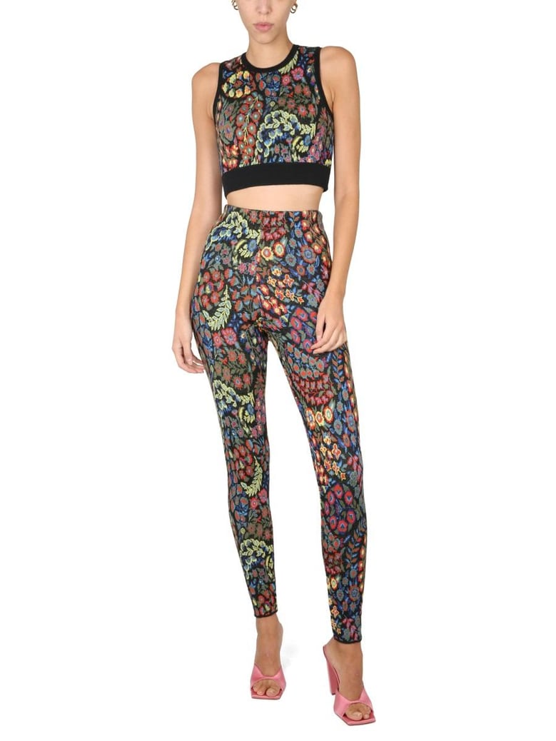 jacquard wool blend top and leggings by Selfnex