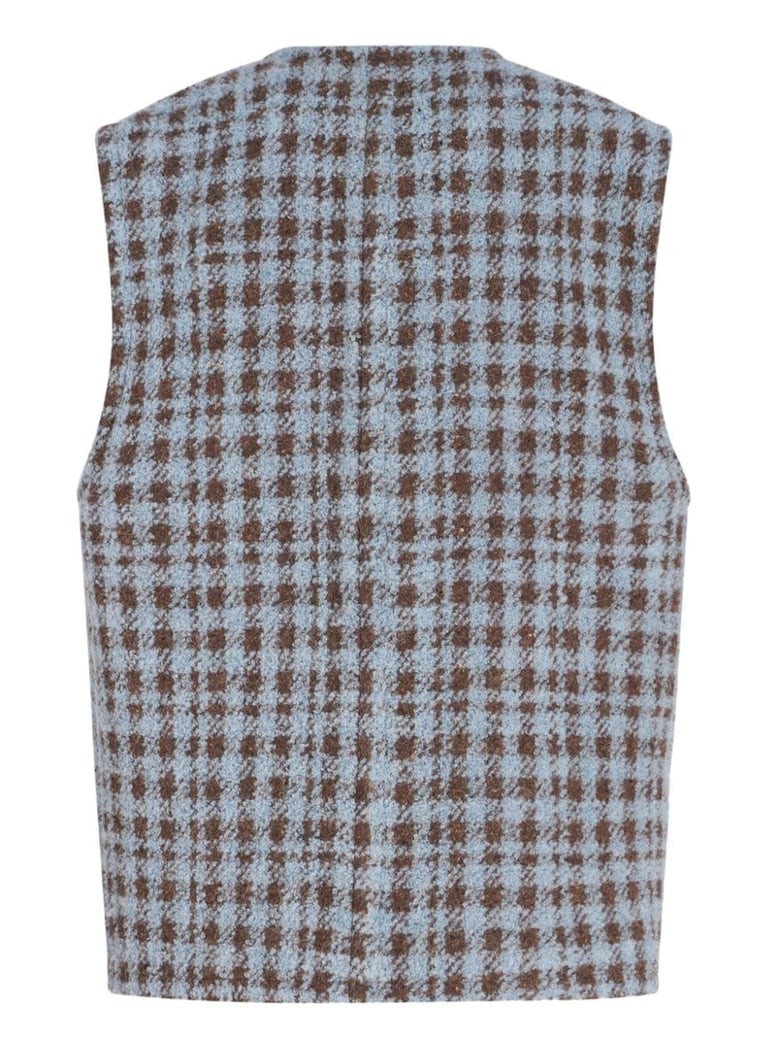 houndstooth over vest by Selfnex