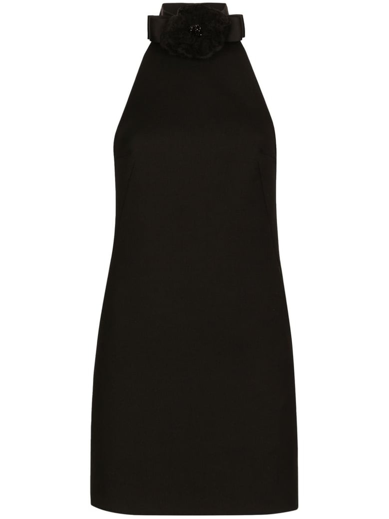 short dress with neckline on back by Selfnex