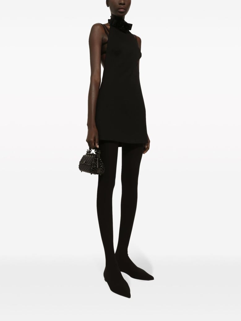 short dress with neckline on back by Selfnex