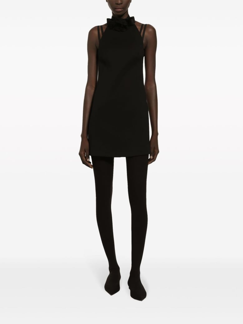 short dress with neckline on back by Selfnex