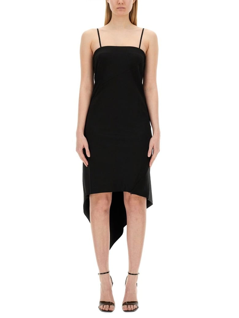dress with scarf hem by Selfnex