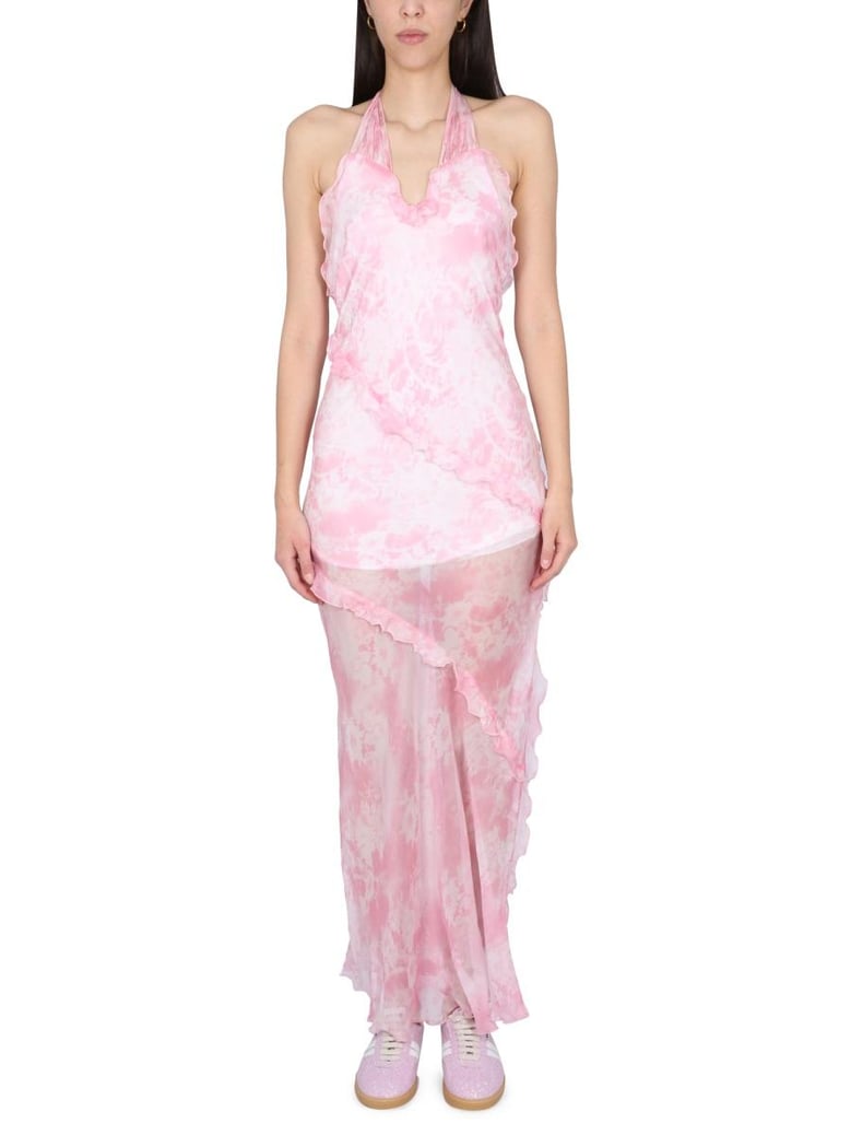 silk chiffon dress by Selfnex