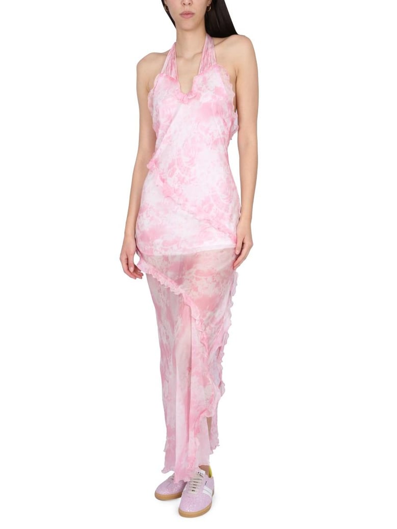 silk chiffon dress by Selfnex