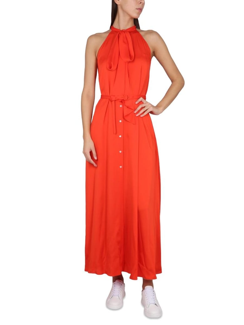 belted dress by Selfnex