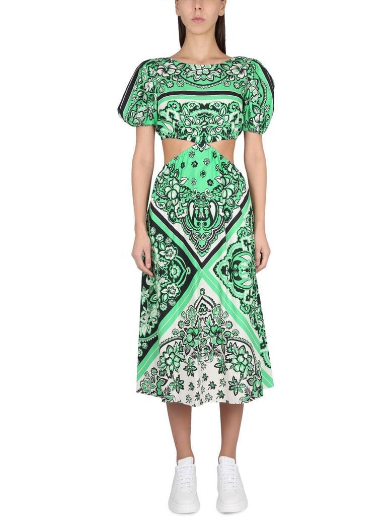 bandana print dress by Selfnex