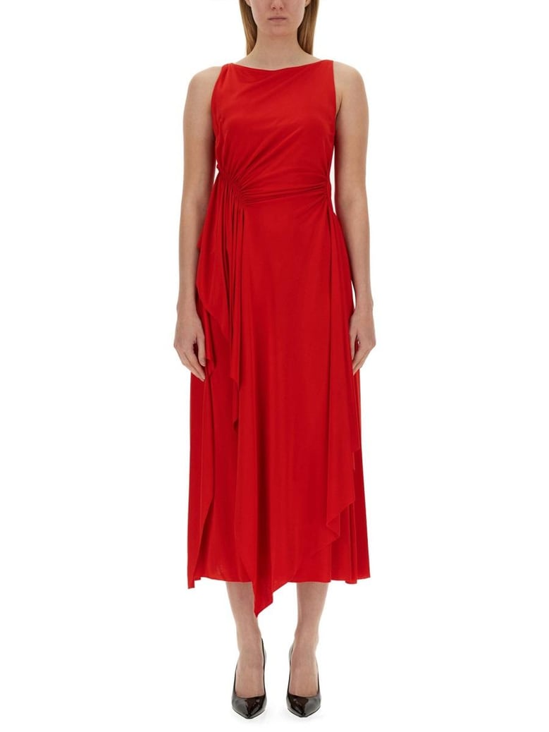 dress with drape by Selfnex