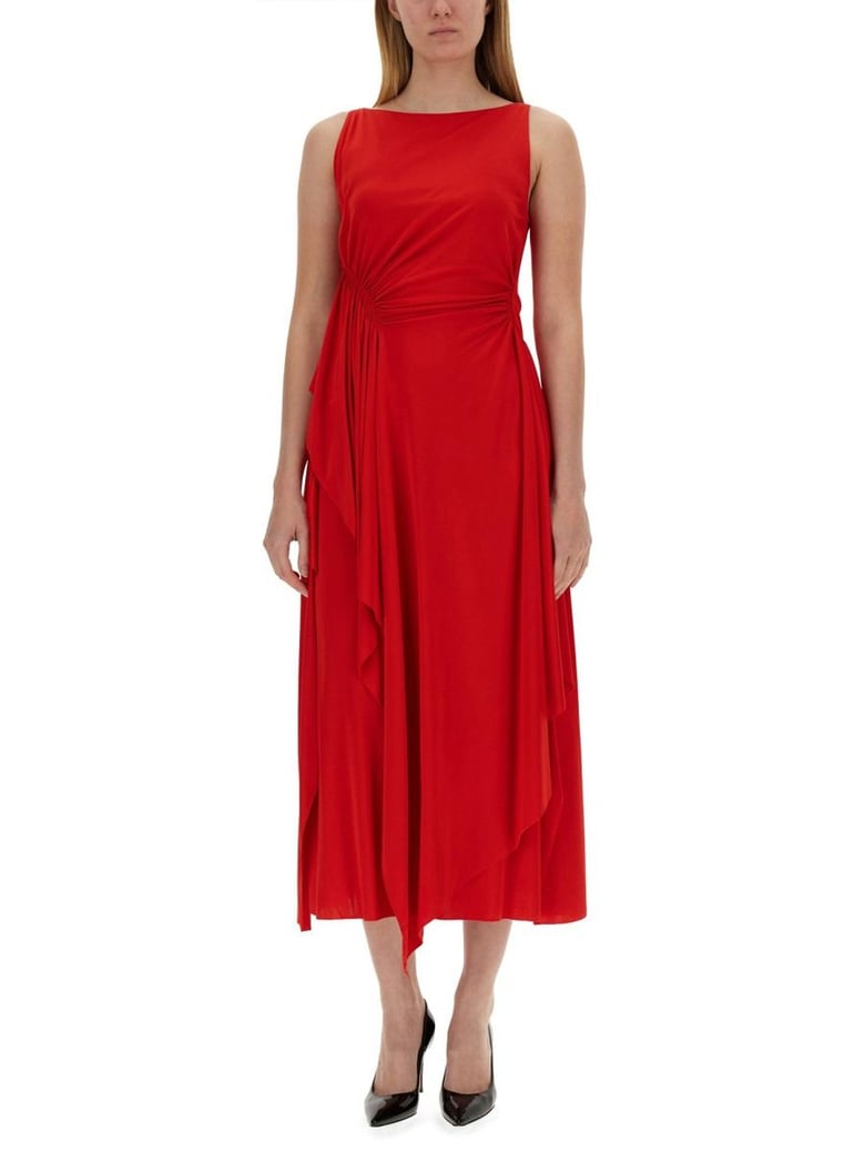 dress with drape by Selfnex