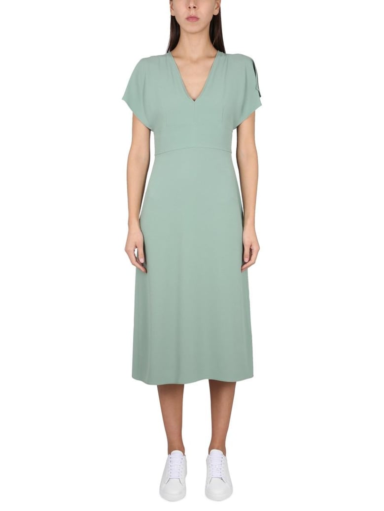v-neck dress by Selfnex