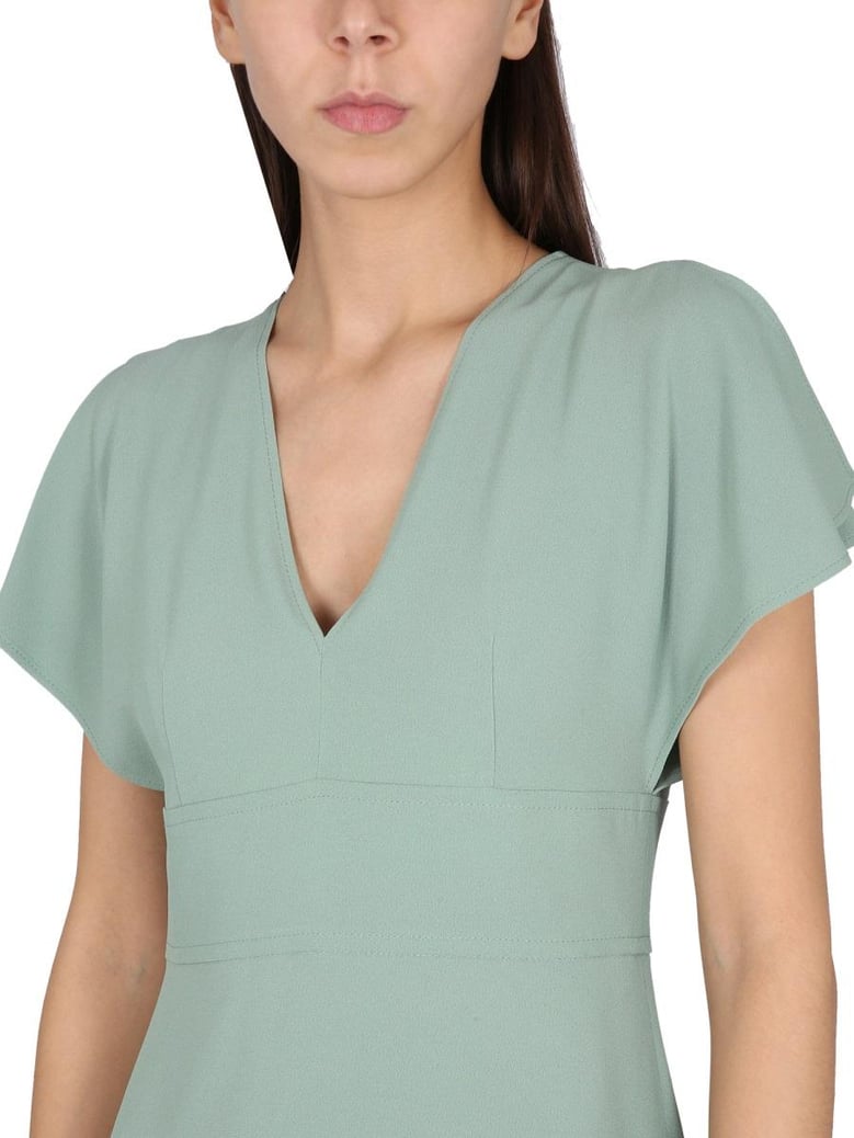 v-neck dress by Selfnex