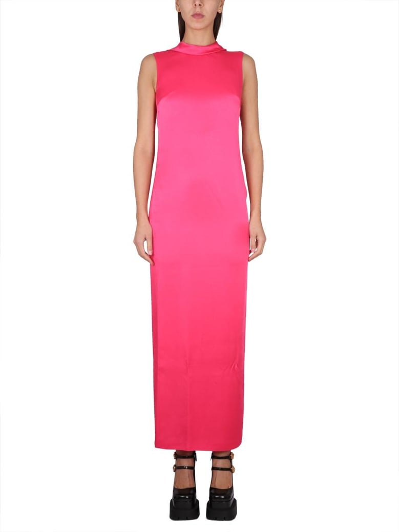long dress with ring neckline by Selfnex