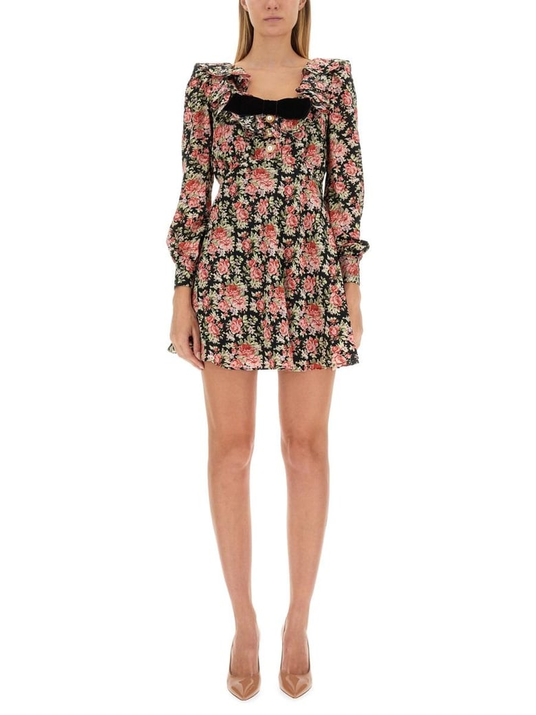 flower print mini dress by Selfnex