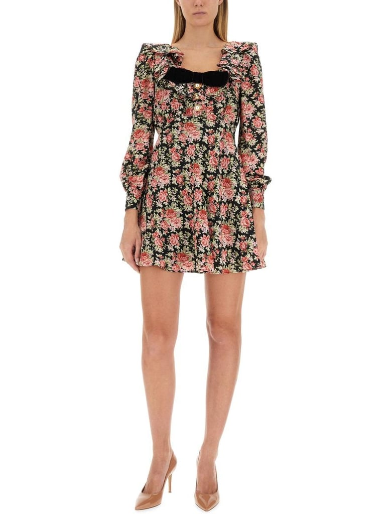 flower print mini dress by Selfnex