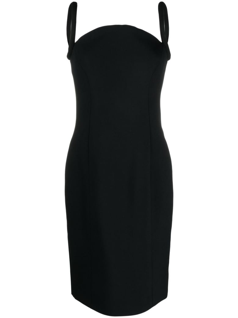 rolled midi dress by Selfnex