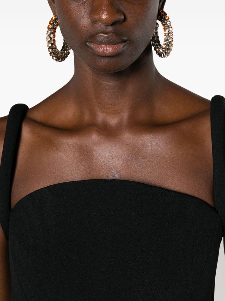 rolled midi dress by Selfnex