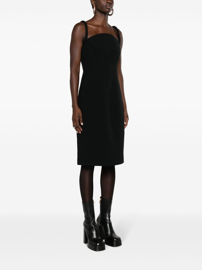 rolled midi dress by Selfnex